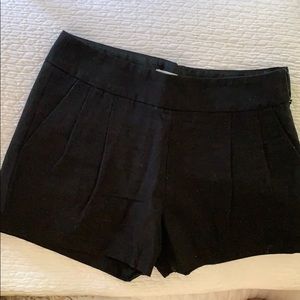 J.Crew black pleated shorts
